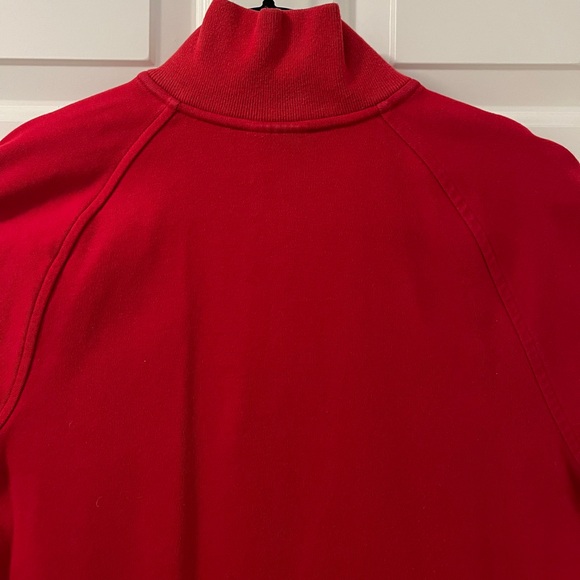 Lacoste Quarter-Zip Sweatshirt - Size 3 (S) - Red - Picture 9 of 13